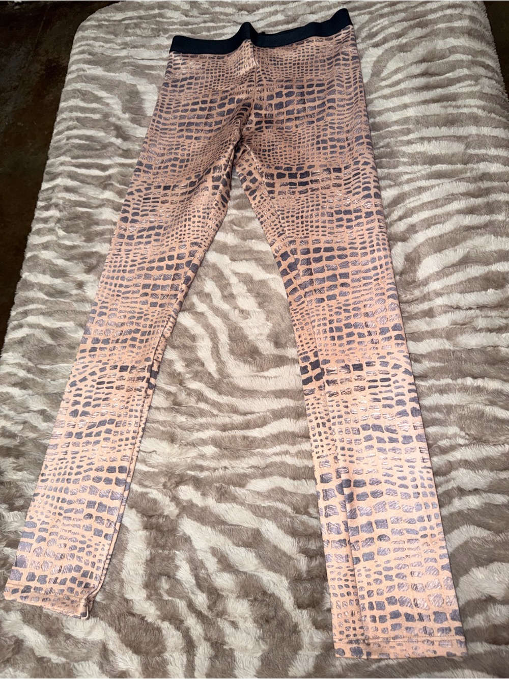 Grace Pink and Black Patterned Leggings